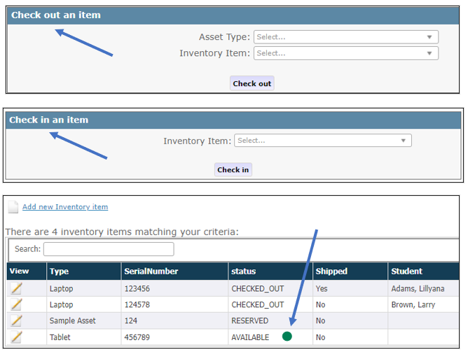 Inventory and Assets in Class+ – The Genius SIS Help Knowledge Base