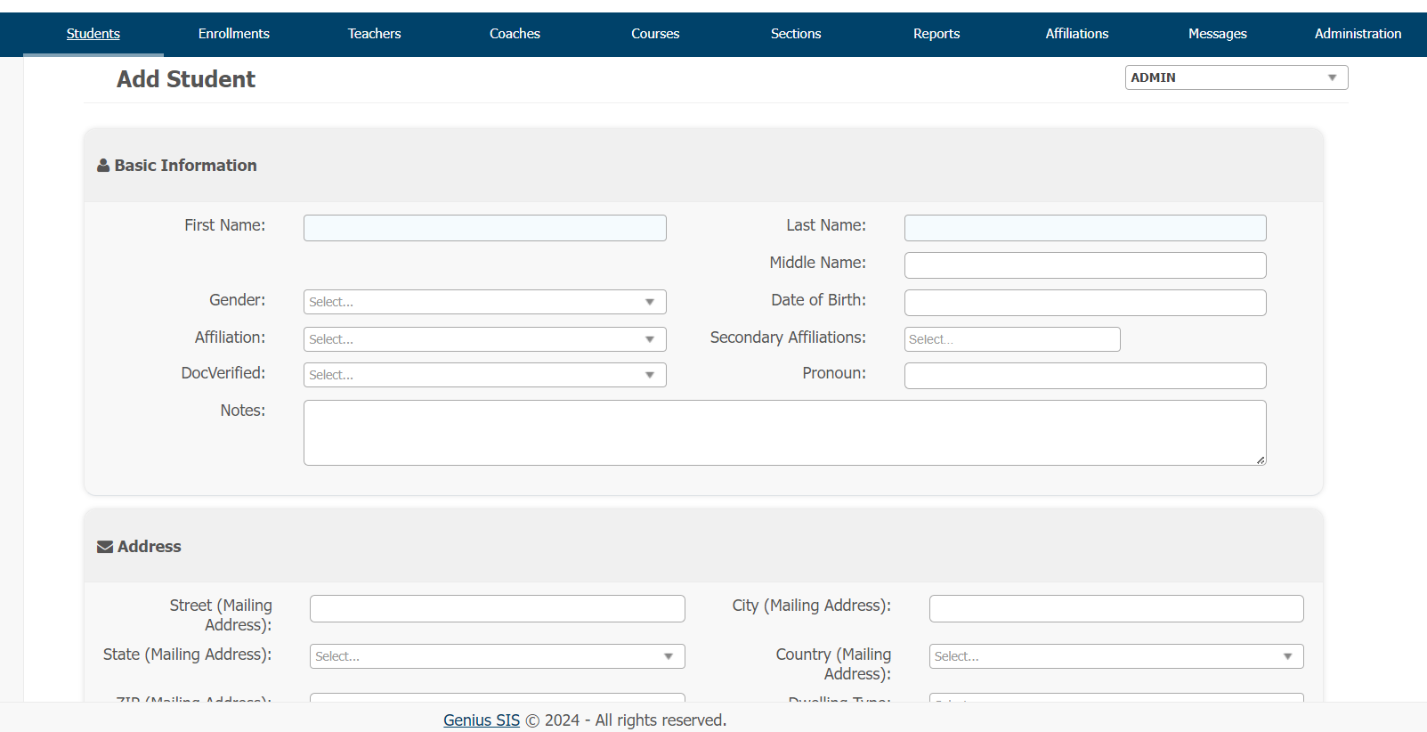 Page Setup in Class+ – The Genius SIS Help Knowledge Base